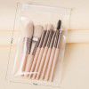 Makaron matte plastic handle 8 Mini makeup brush set portable soft hair makeup brush cross border beauty tool
