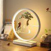 New Chinese table lamp bedroom bedside lamp Zen retro living room creative remote control touch cartoon dimming intelligent table lamp