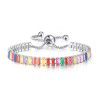 Jewelry: Amazon adjustable color Zircon Bracelet, women's European and American fashion, shiny full diamond crystal bracelet, wholesale