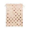Spot: 30 * 40 large gilded cotton linen christmas bag, European and American Christmas children's gift bag, bundle mouth gift bag