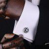 Bridegroom's wedding circular wedding word cufflinks, wedding sleeve nails, men's sleeve cuffs, sleeve nails, business conference cufflinks