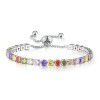 Jewelry: Amazon adjustable color Zircon Bracelet, women's European and American fashion, shiny full diamond crystal bracelet, wholesale
