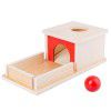 Montessori teaching aids, coin box, children's hand eye coordination, early childhood education, drawer games, wooden ball table, science and education toys