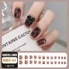 Ice through Camellia water diamond nail patch net red nail patch medium long detachable wearing nail piece nail enhancement finished product
