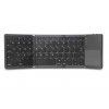 Applicable to iPad samwin mobile phone universal three fold touch mouse and folding aluminum alloy Bluetooth Keyboard