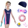 Wholesale Korean ins hot spring small, middle and large children's swimsuit cross-border one-piece professional training clothes girls' swimsuit
