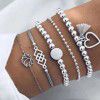 European and American cross-border classic bracelet, tassel, love lotus string, beaded hand ornament, love 5-piece set, spot