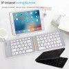 F68 mini folding keyboard mobile phone tablet three system thin keyboard portable wireless keyboard support generation