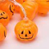 Cross border direct supply LED Halloween pumpkin lights string Ghost Festival garden decorative lights festive lights USB battery box