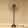 Retro industrial floor lamp living room bedroom lamp balcony bar creative fan lamp American retro coffee shop lamp