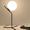 Nordic bedroom bedside table lamp modern simple study hotel room table lamp creative glass ball decorative table lamp