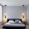 Bedside chandelier modern simple bedroom light luxury long line small chandelier single head sofa cabinet TV background wall network red