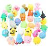 Bath toys: Enamel yellow duck baby children kneading and playing with water duck baby swimming and playing with water soft rubber toys for men and women