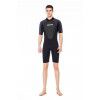 3mm men's one-piece short sleeved diving suit, sun proof and warm surfing suit, deep diving thickened snorkeling suit, medium large swimming suit