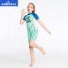  children's diving suit 2mm one-piece girls' long sleeved swimsuit sunscreen snorkeling surfing jellyfish suit