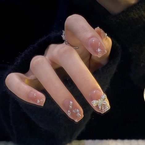 Wearing nails: medium and long-term, 2022 new colorful net red nail stickers, removable nail enhancement products, wearing nails