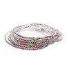 European and American women's diamond Elastic Bracelet color zircon Rhinestone claw chain color diamond bracelet Gem Diamond Bracelet wholesale