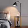Light luxury ins floor lamp living room bedroom bedside lamp tempered glass tea table sofa vertical Nordic floor lamp