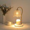 Nordic ins style bedroom bedside lamp melting wax lamp tulip flower melting candle lamp melting candle lamp fragrant glass table lamp