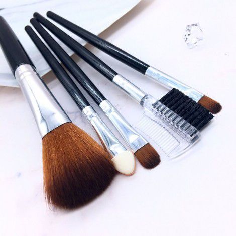 Popular recommendation: Enchanting black combination brush, beginner's soft fiber makeup brush, beauty tool, one hair replacement