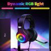 Cross border spot F2 game headset 7.1rgb wired headset mobile phone computer subwoofer headset wholesale 