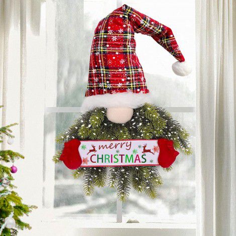 Christmas decorations Christmas Garland faceless Santa elves Christmas hanging door hanging holiday decorations Pendant