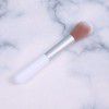 Single small white powder Blusher Brush portable short makeup tools soft fiber hair brush wholesale