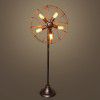 Retro industrial floor lamp living room bedroom lamp balcony bar creative fan lamp American retro coffee shop lamp