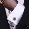 Bridegroom's wedding circular wedding word cufflinks, wedding sleeve nails, men's sleeve cuffs, sleeve nails, business conference cufflinks