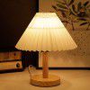 Pleated desk lamp Nordic ins style bedroom bedside lamp bed and Breakfast decoration Nightlight net red light girl dormitory decoration