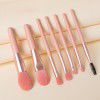 Makaron matte plastic handle 8 Mini makeup brush set portable soft hair makeup brush cross border beauty tool