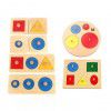 Geometric graphics panel children Montessori teaching aids shape matching wooden puzzle puzzle toys
