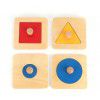 Geometric graphics panel children Montessori teaching aids shape matching wooden puzzle puzzle toys