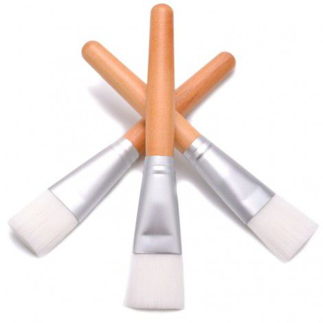 A cross border hot sale DIY log handle facial mask brush makeup facial mask brush Spa Beauty Facial Mask tool brush facial mask brush