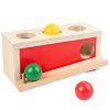 Montessori teaching aids, coin box, children's hand eye coordination, early childhood education, drawer games, wooden ball table, science and education toys