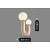 Nordic style creative personality resin desk lamp modern simple bedroom bedside designer model room double head desk lamp