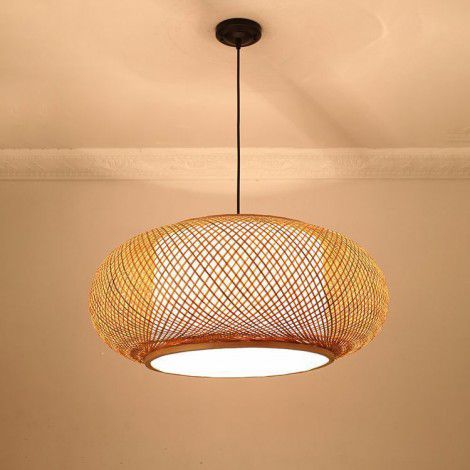 Handmade bamboo chandeliers, bamboo lanterns, rattan bamboo, Chinese Japanese restaurant, balcony, bedroom, hotel lamps