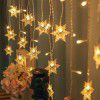 Snowflake Ice strip curtain lamp holiday decoration lamp christmas snowflake color lamp LED star curtain lamp string (directly provided by the manufacturer)
