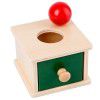 Montessori teaching aids, coin box, children's hand eye coordination, early childhood education, drawer games, wooden ball table, science and education toys