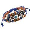 Pearl eyes multicolor optional Bracelet Beaded Leather Bracelet snap colored Bracelet wholesale Yiwu small commodities