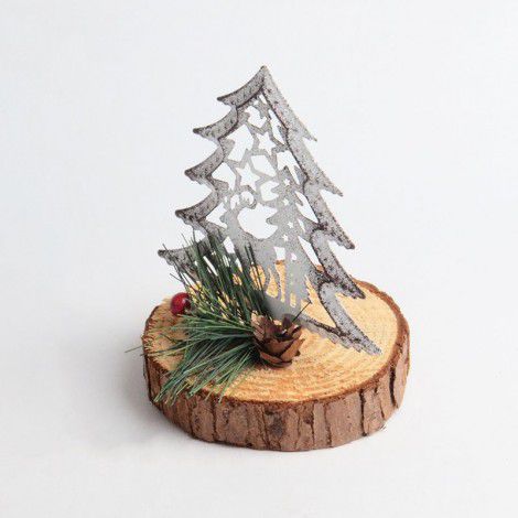 Cross border express Christmas tree ornaments, European and American trendy Vintage hollow out Antique Iron porch ornaments