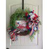 New products of cross-border independent station: American National Day, independence day, wreath, door hanging, home fabric decoration, holiday window props