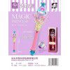 Girls magic wand toys magic wonder holding fairy magic wand wand lights music starry sky children's toys