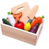 Children's family toys puzzle wooden magnetic vegetables and fruits cut happy kitchen simulation mini toy model