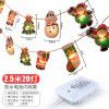 Christmas decorations, festive atmosphere, decoration, hanging decorations, scene arrangement, colorful light strings, trinkets, creative hanging pieces