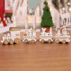 Christmas decorations Christmas wooden train children's kindergarten Holiday Christmas gifts Christmas decorations gifts