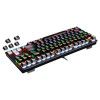 Leilangzhen mechanical keyboard 87 key wired USB luminous game plug-in dial green axis notebook desktop keyboard 