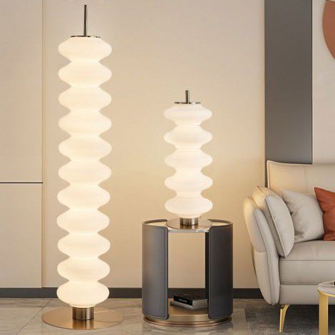 Floor lamp: the simple modern bedroom beside the sofa in the living room. The new light luxury Nordic designer gourd floor lamp