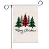 New Christmas decorative garden flag linen double-sided digital printing European and American Garden Flag Custom flag