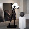 Human shape art sculpture holding ball floor lamp designer hotel living room lobby exhibition hall creative large body decoration